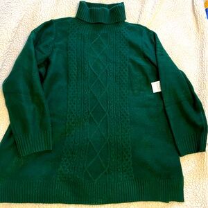 2X NWT Green Turtleneck